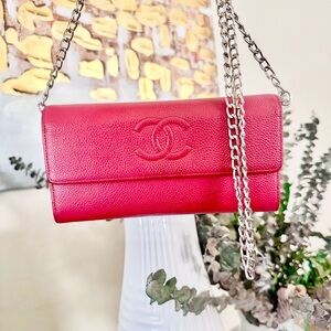 Chanel Caviar Leather Long Wallet